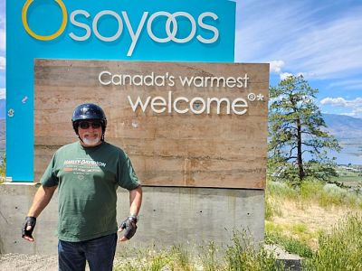 Richard at Osoyoos Sign